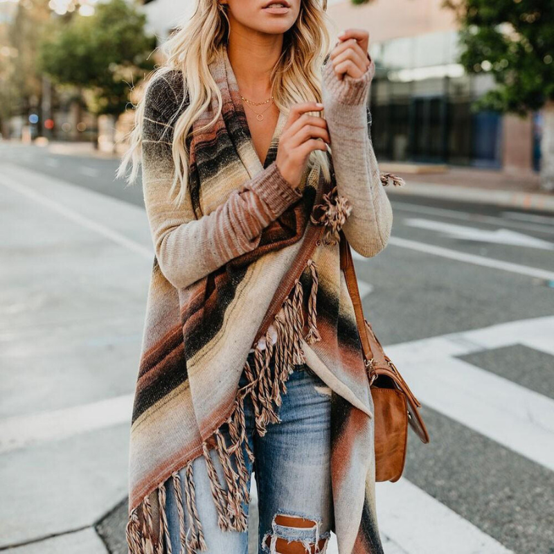 Emery Cardigan | Lang cardigan med kvast til kvinder