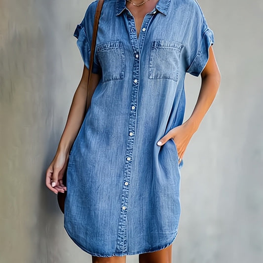 Mira | Timeless Denim Dress for Relaxed Days