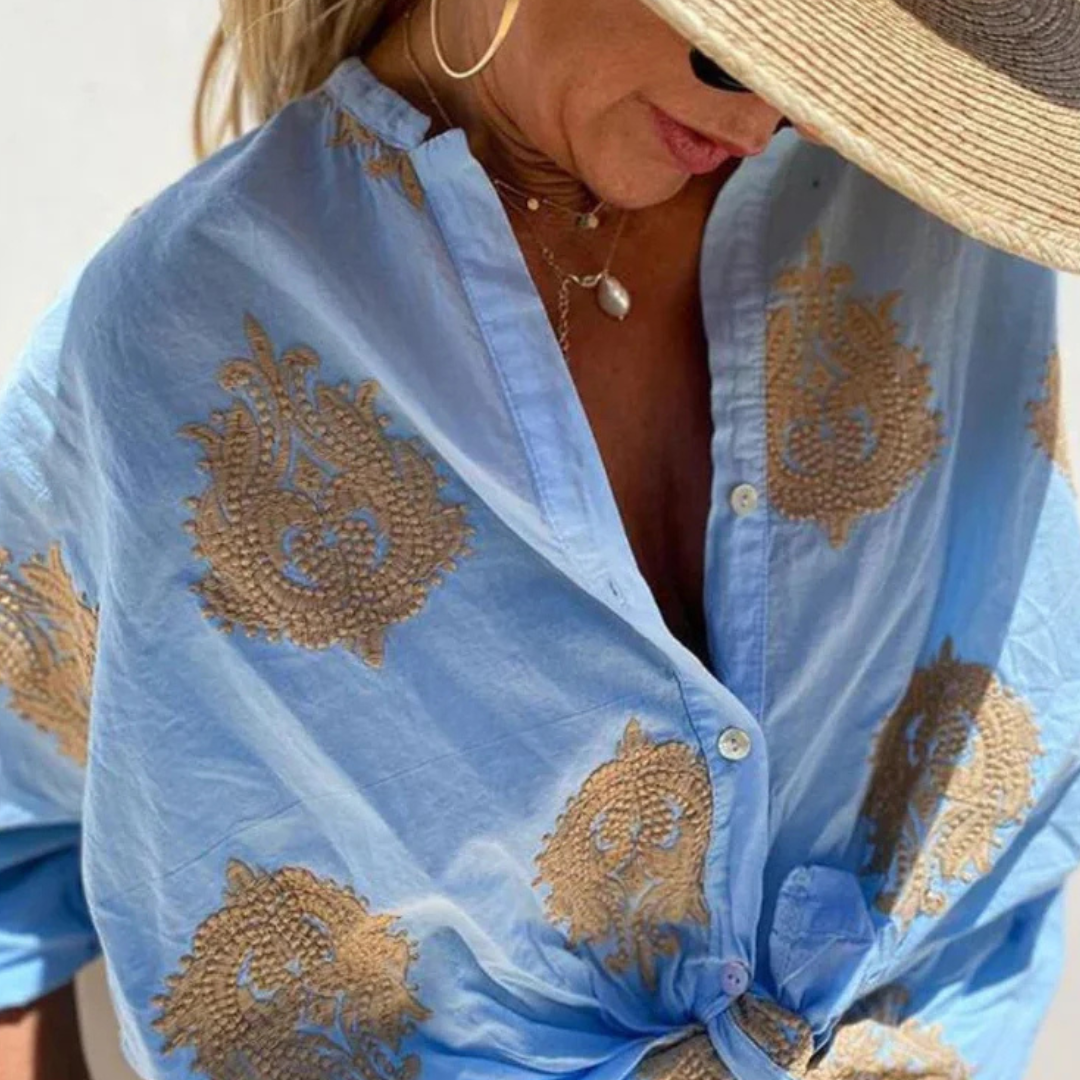 Stina | Elegant airy summer blouse