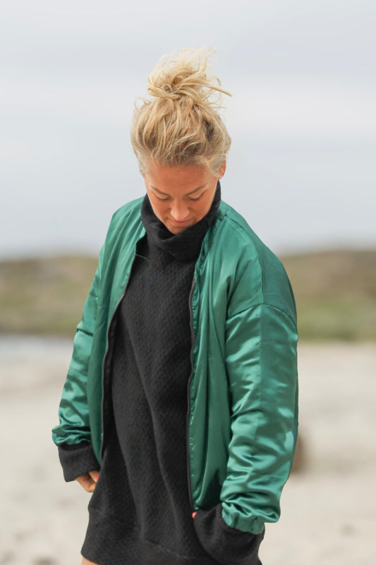 Sylvara Damejakke Bering Green – Stilfuld og komfortabel yderjakke