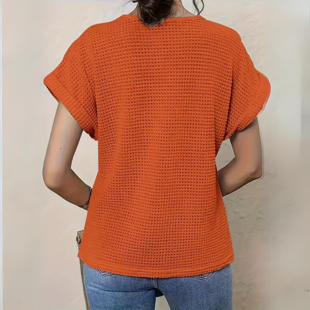 Amanda | Short-sleeved lace blouse