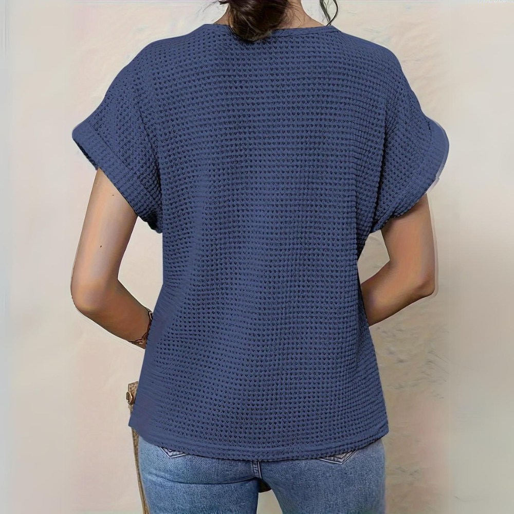 Amanda | Short-sleeved lace blouse