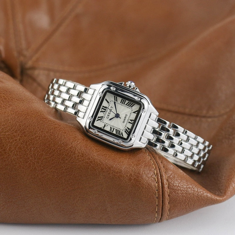 AURELIA™ | Square Women's Watch in Stainless Steel