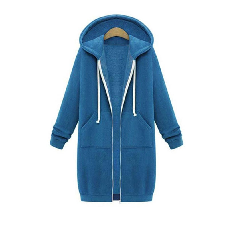 Empressa hættejakke – Trendy lang sweatshirt-stil