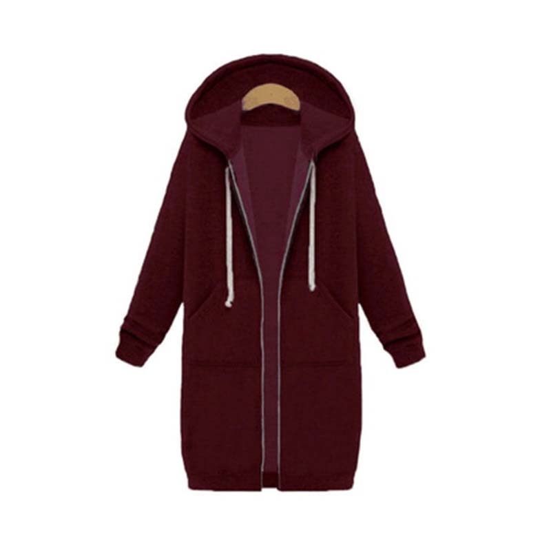 Empressa hættejakke – Trendy lang sweatshirt-stil