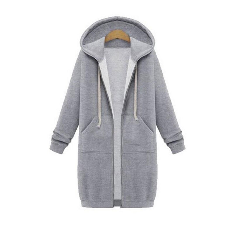 Empressa hættejakke – Trendy lang sweatshirt-stil