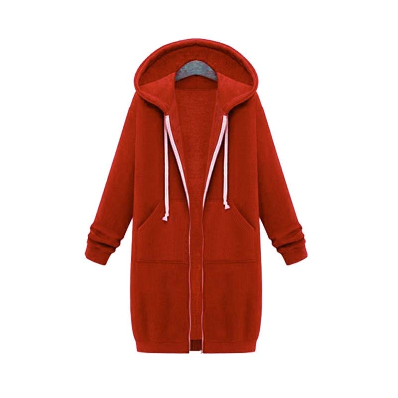 Empressa hættejakke – Trendy lang sweatshirt-stil