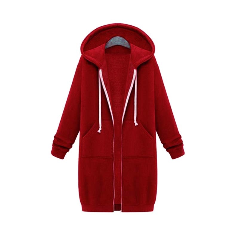 Empressa hættejakke – Trendy lang sweatshirt-stil