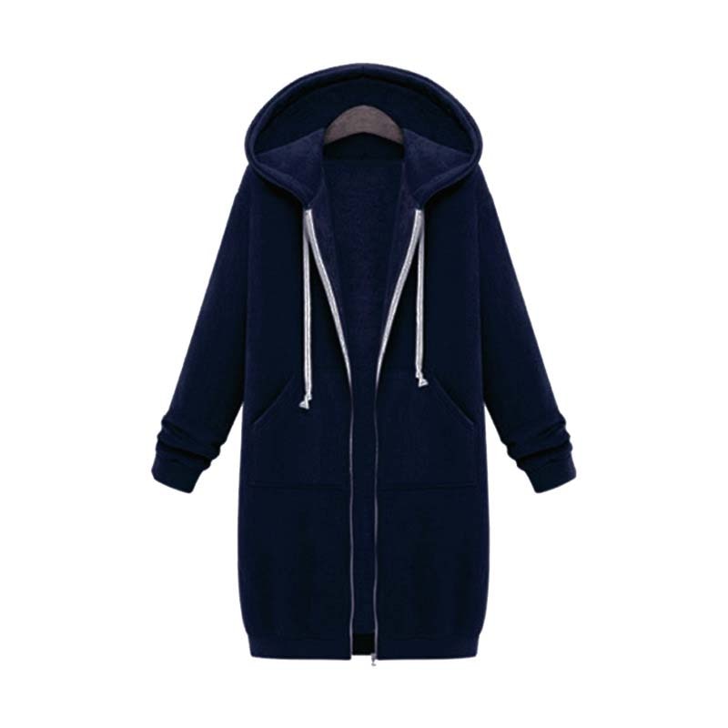Empressa hættejakke – Trendy lang sweatshirt-stil