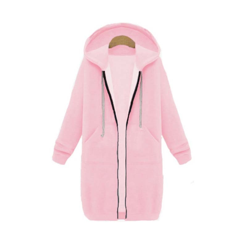 Empressa hættejakke – Trendy lang sweatshirt-stil