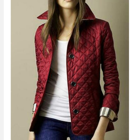 Majken – Elegant Women's Winter Coat in Cotton with Slim Fit