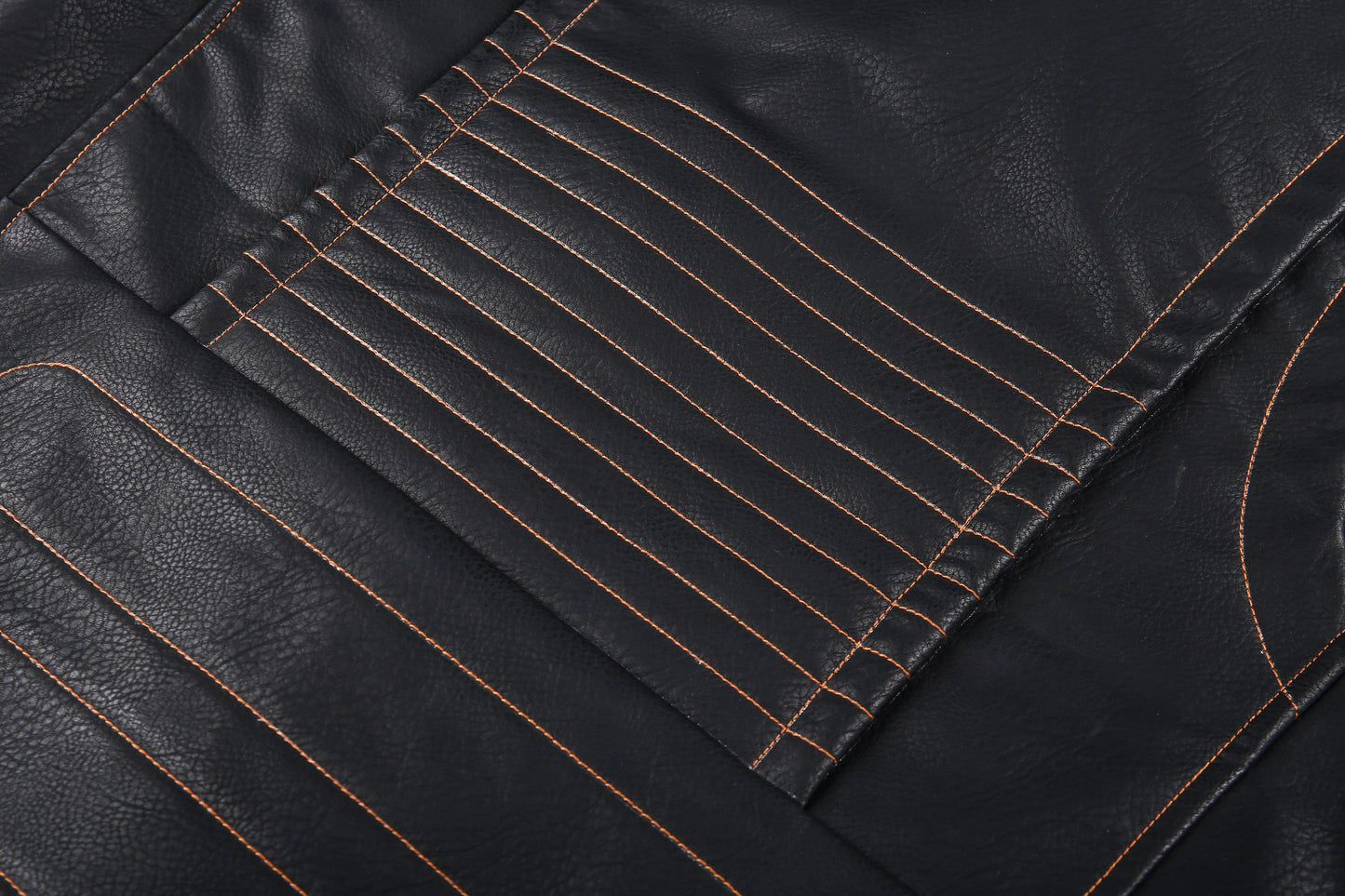 Men's Biker Jacket in Genuine Leather – Asymmetric Zipper and Belt