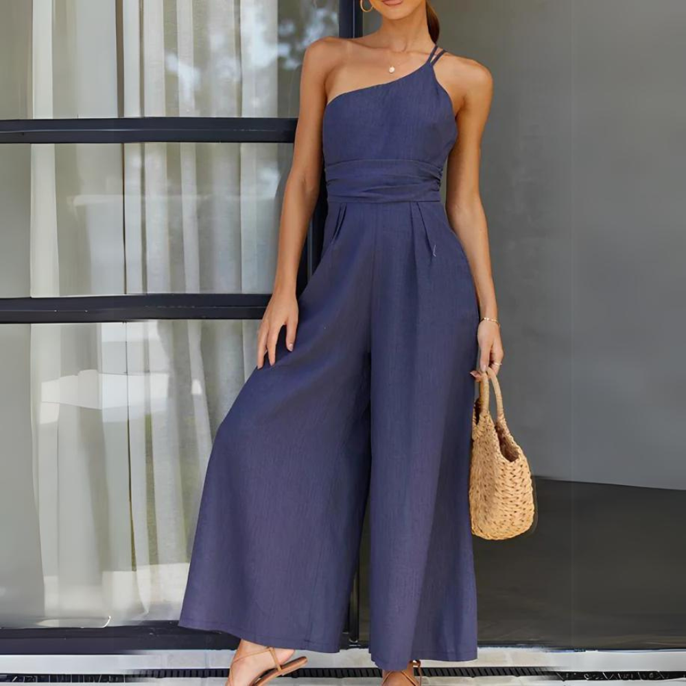 Avelyn | Sleeveless Summer Jumpsuit in Light Fabric with Elegant Silhouette
