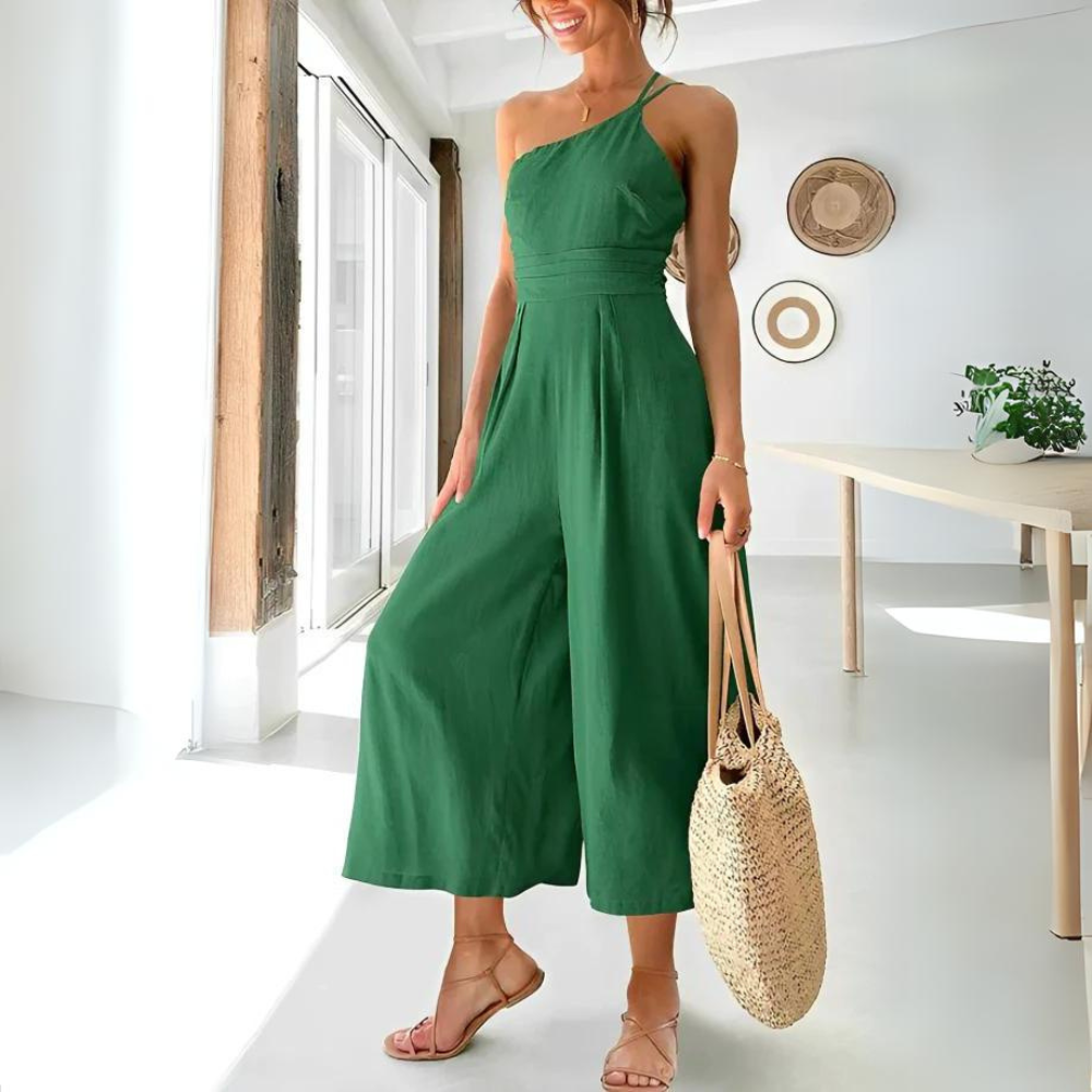 Avelyn | Sleeveless Summer Jumpsuit in Light Fabric with Elegant Silhouette