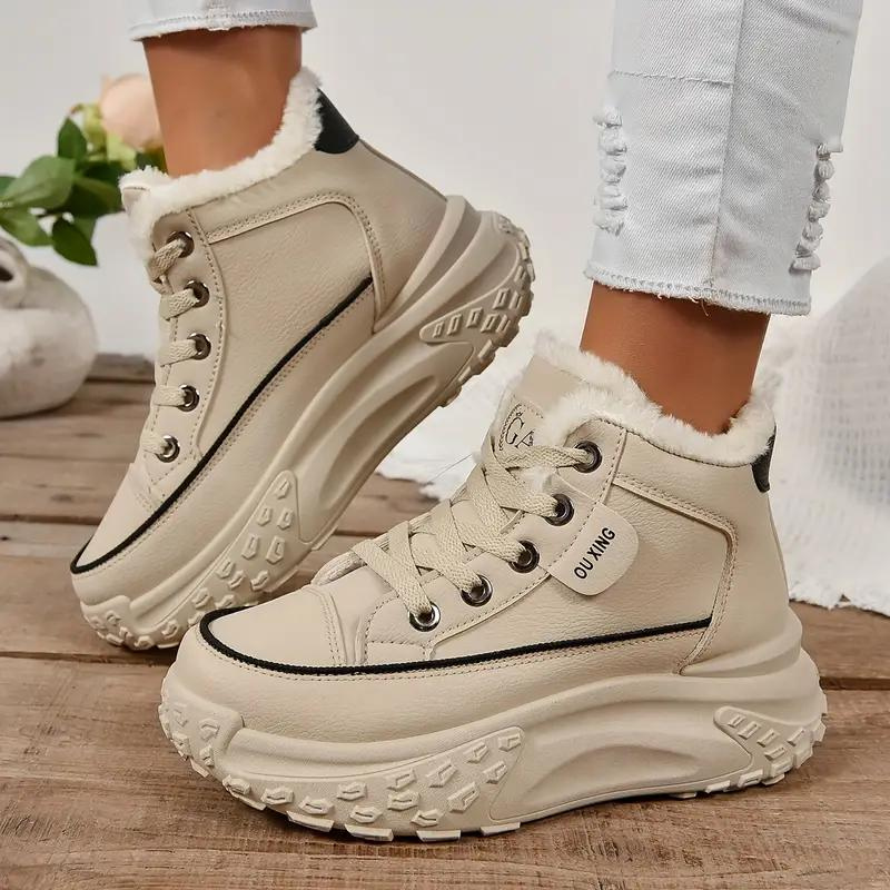 KAYA™ | Fur-lined Winter Sneakers with Platform Sole for Women