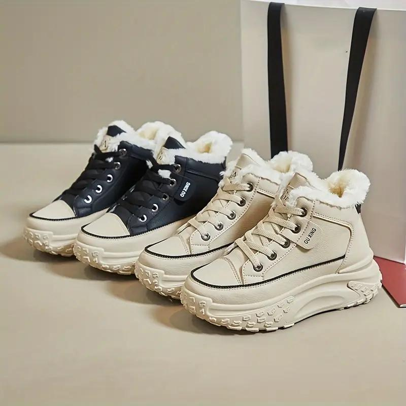 KAYA™ | Fur-lined Winter Sneakers with Platform Sole for Women