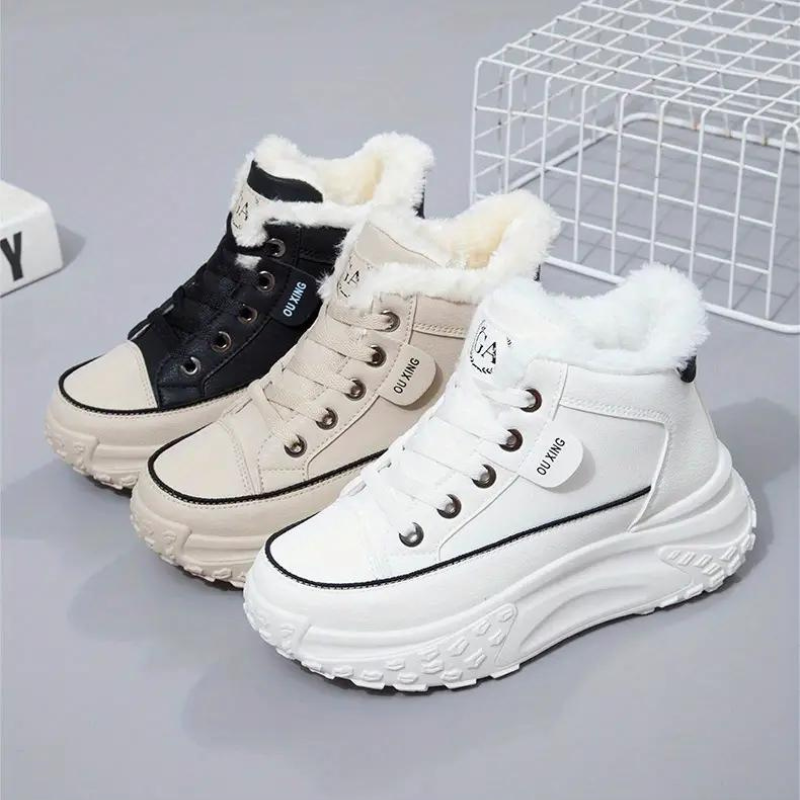 KAYA™ | Fur-lined Winter Sneakers with Platform Sole for Women
