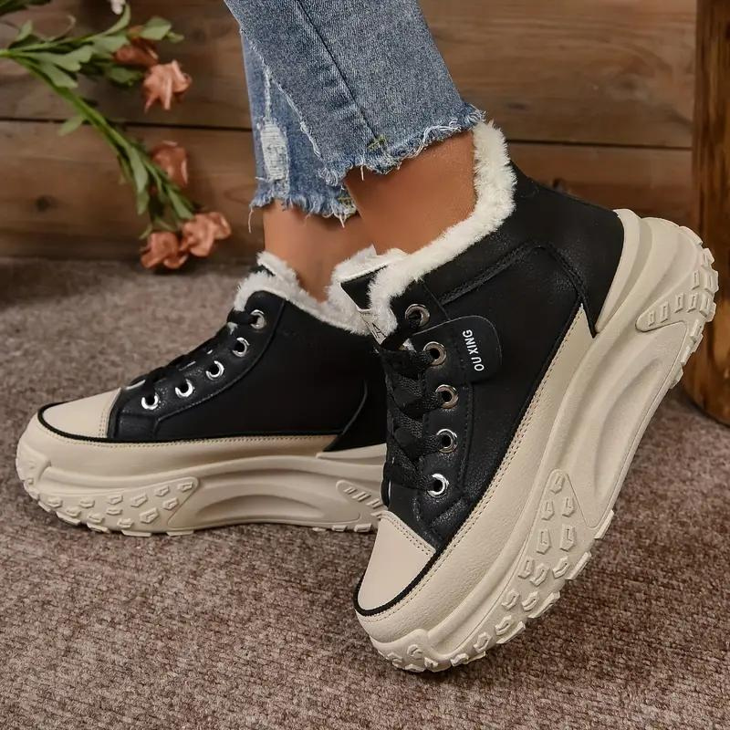 KAYA™ | Fur-lined Winter Sneakers with Platform Sole for Women