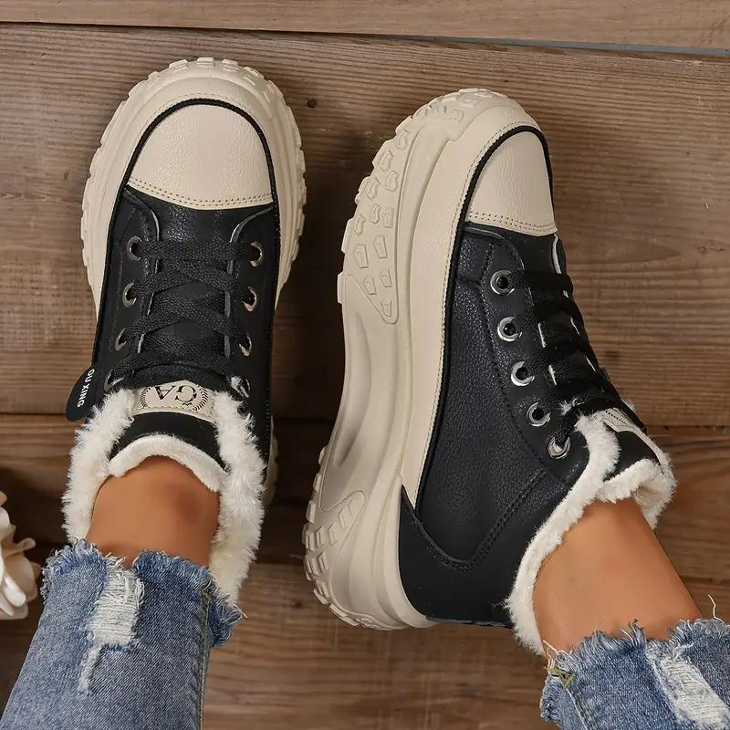 KAYA™ | Fur-lined Winter Sneakers with Platform Sole for Women