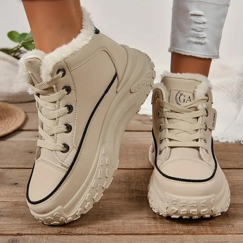 KAYA™ | Fur-lined Winter Sneakers with Platform Sole for Women