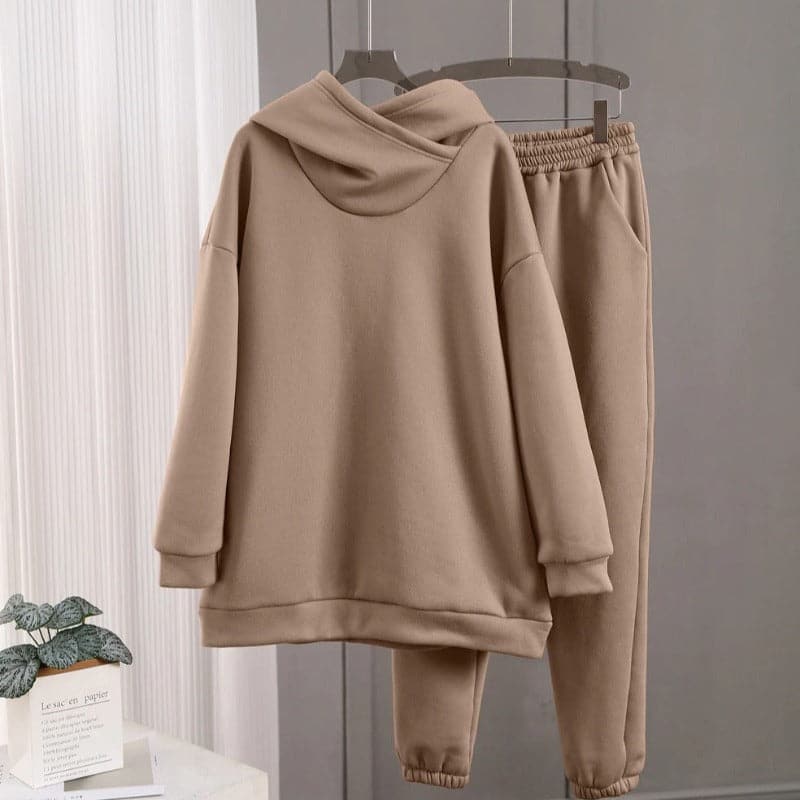 Marlinde – Oversize Bomulls Hoodie Loungeset för Damer