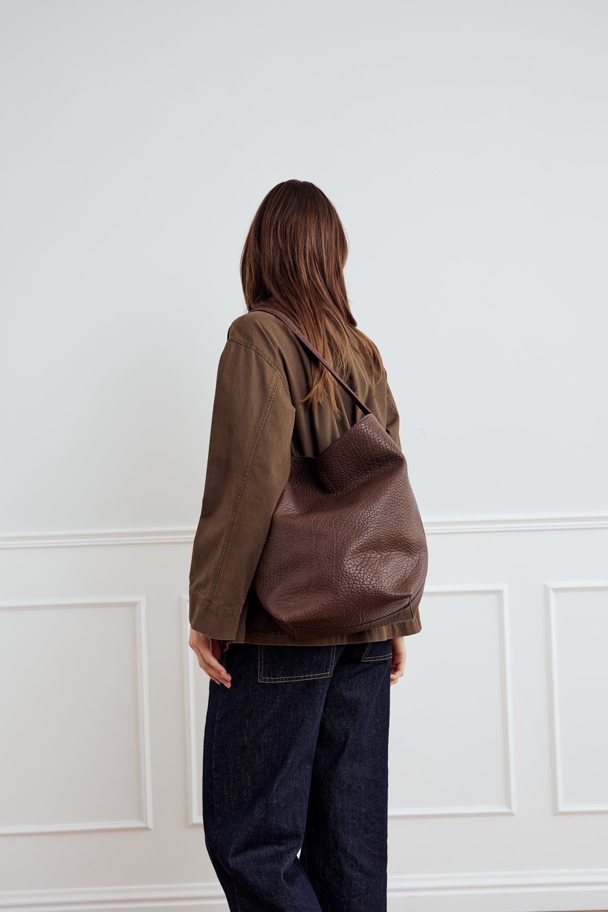 Klara Ytterplagg – Modern Damjacka i Washed Morel