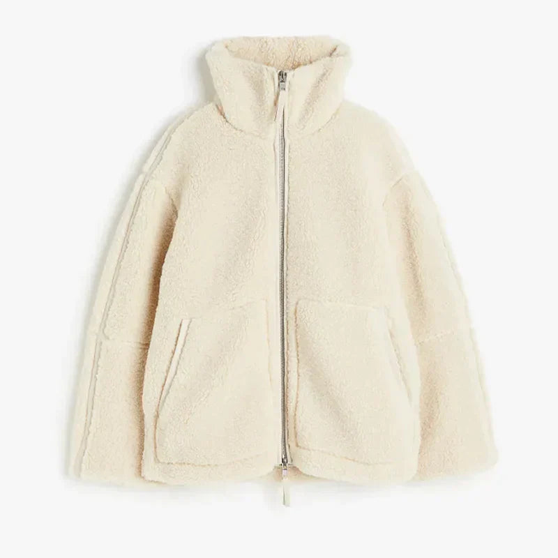 Lorelei™ | Women's Jacket in Luxurious Lambswool with Patchwork Design