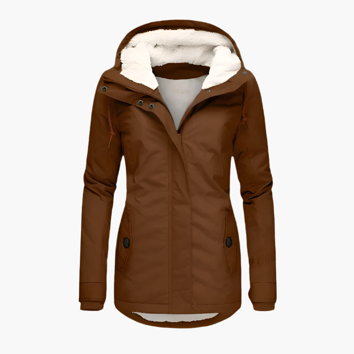 Elvira™ | Women's Winter Jacket with Hood – Waterproof Parka for Cold & Rainy Days