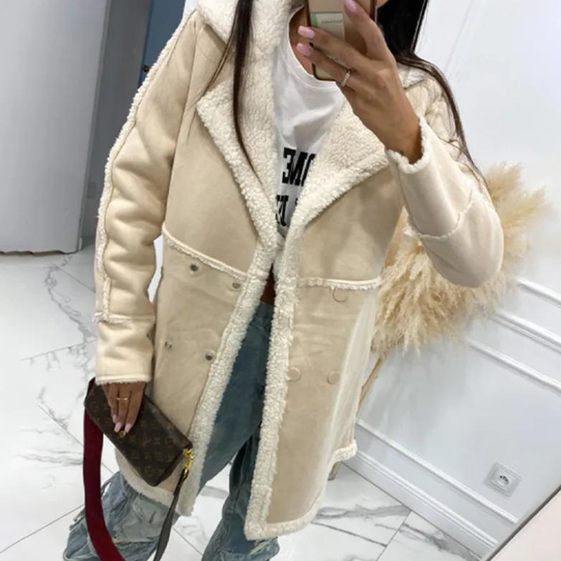 Nahla™ | Elegant Winter Coat with Fleece Lining for Women