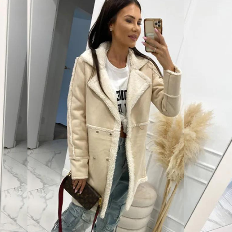 Nahla™ | Elegant Winter Coat with Fleece Lining for Women