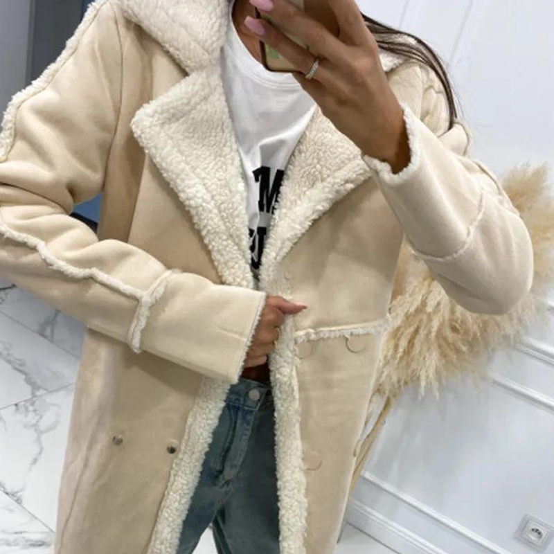 Nahla™ | Elegant Winter Coat with Fleece Lining for Women
