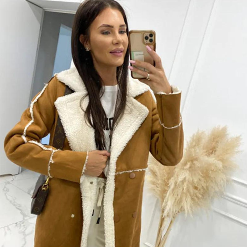 Nahla™ | Elegant Winter Coat with Fleece Lining for Women