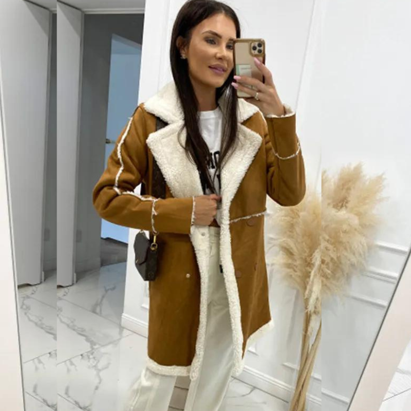 Nahla™ | Elegant Winter Coat with Fleece Lining for Women