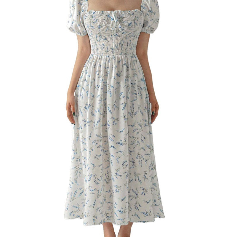 Floréa | A-line Midi Dress with Elegant Neckline