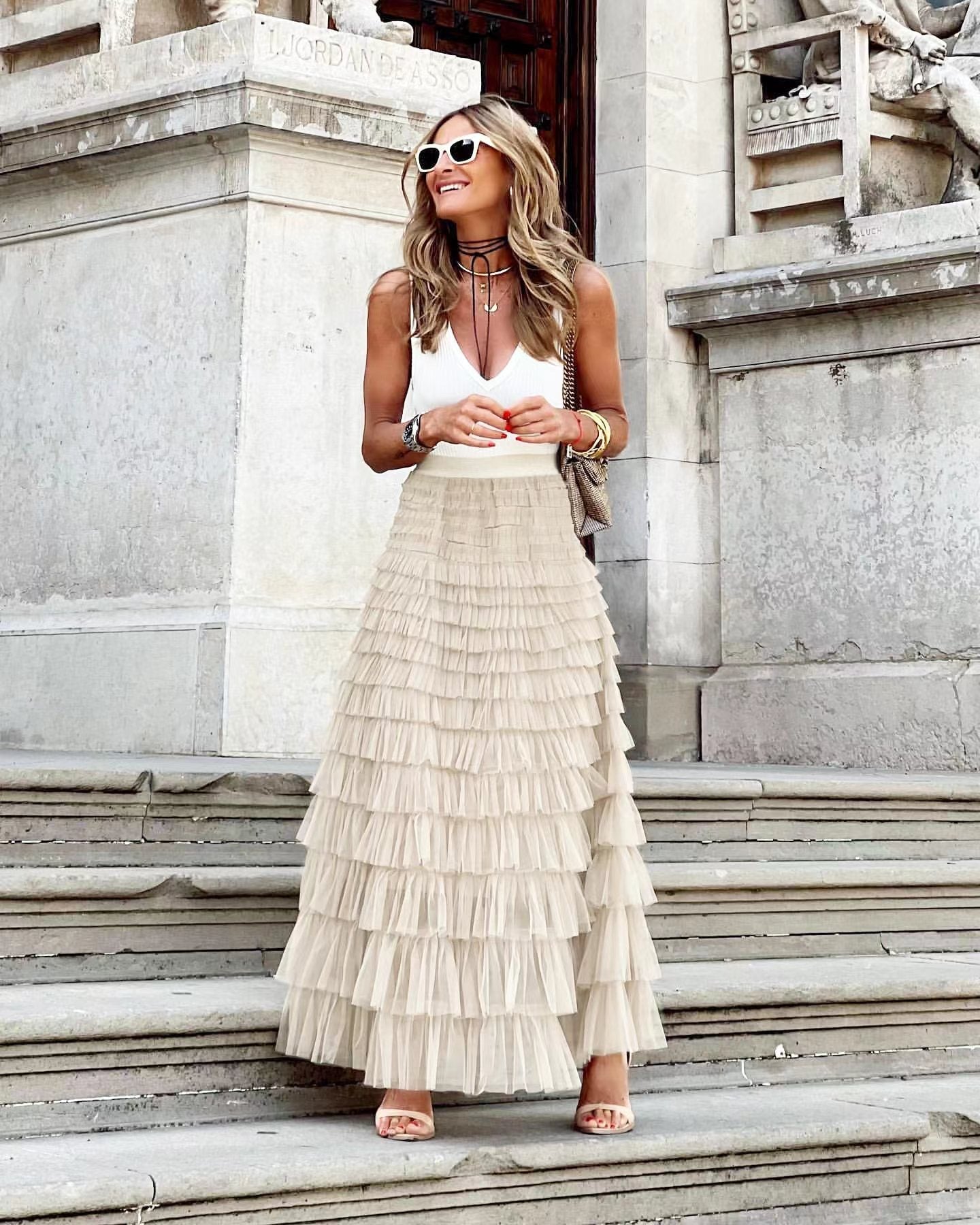 Aurélie | Tulle skirt in A-line shape for Women