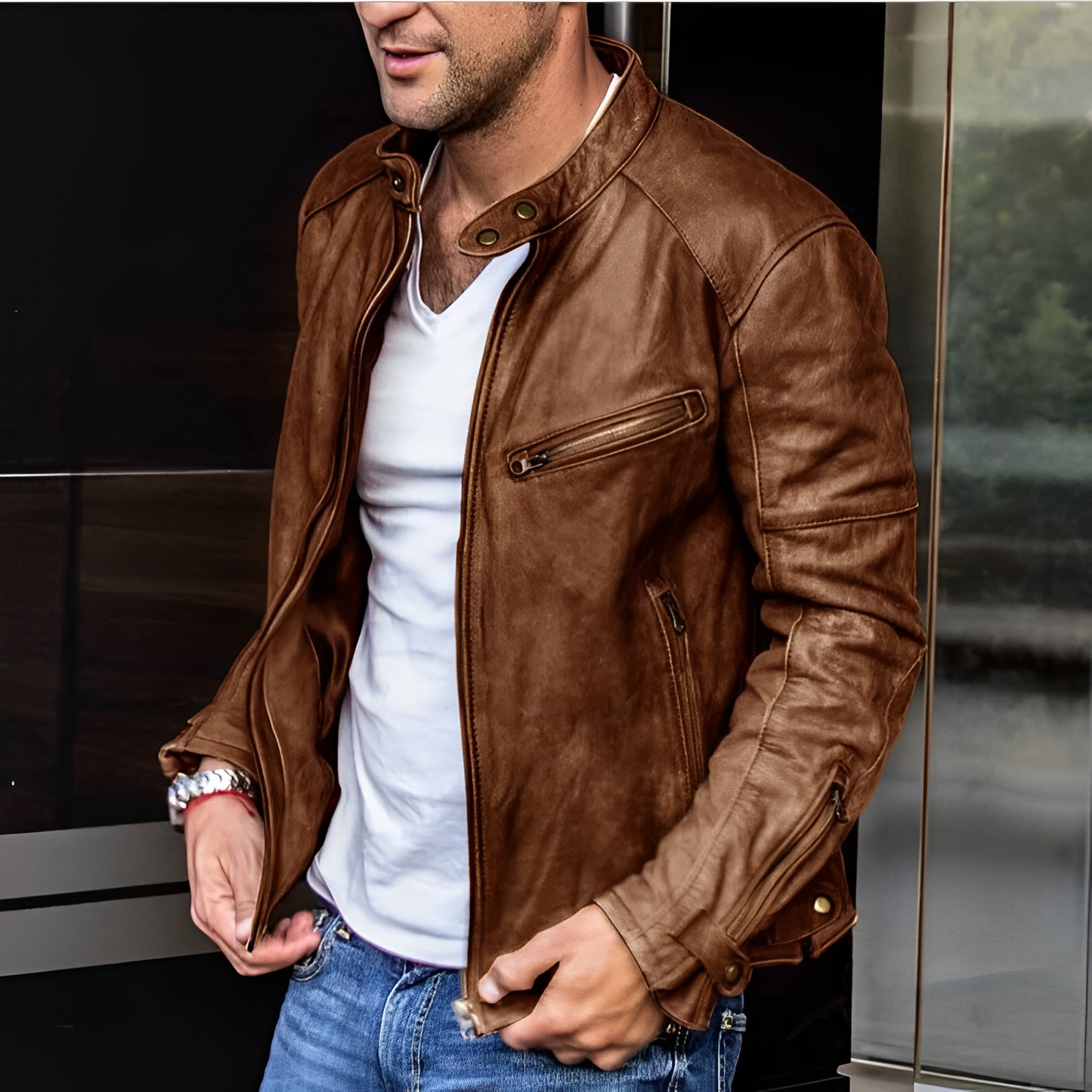 Einar™ | Classic Leather Jacket for All Seasons