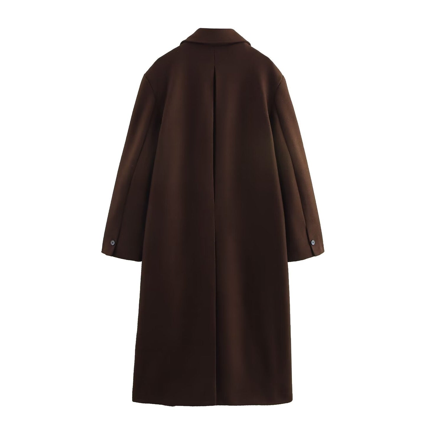 ALVIKA™ | Wool coat with patchwork design for women
