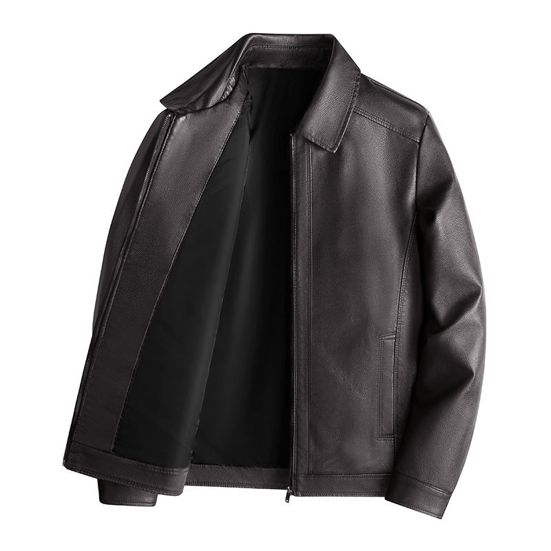 Classic men's jacket – stand-up collar with modern fit and front zipper
