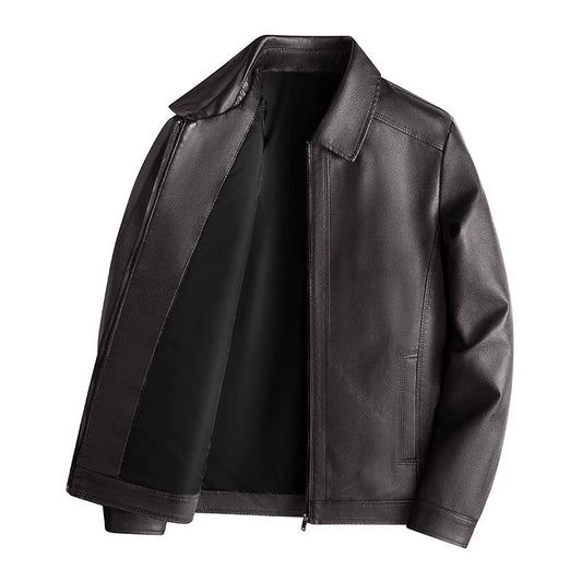 Classic men's jacket – stand-up collar with modern fit and front zipper