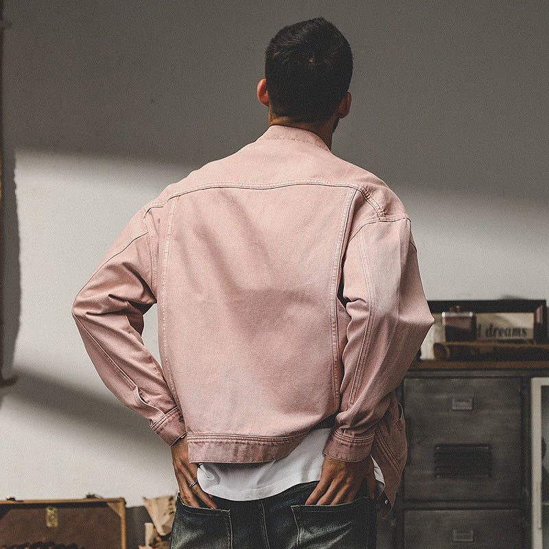 Mattis – Trendy Men's Denim Jacket with Relaxed Fit and Functional Chest Pockets