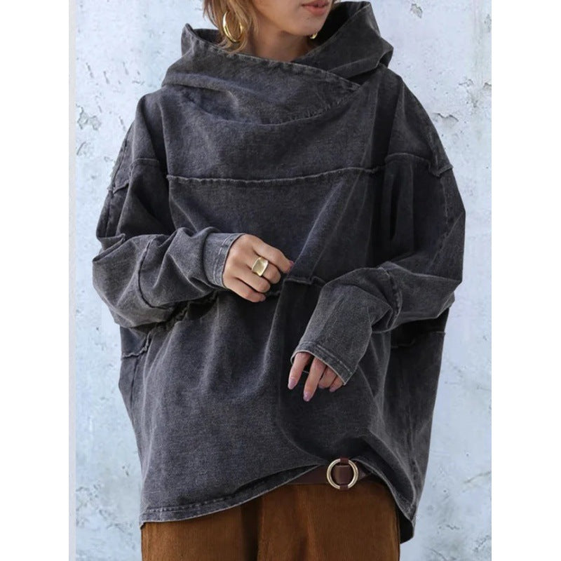 Annivelle – Oversize Dam Hoodie i Mjuk Bomullsblandning
