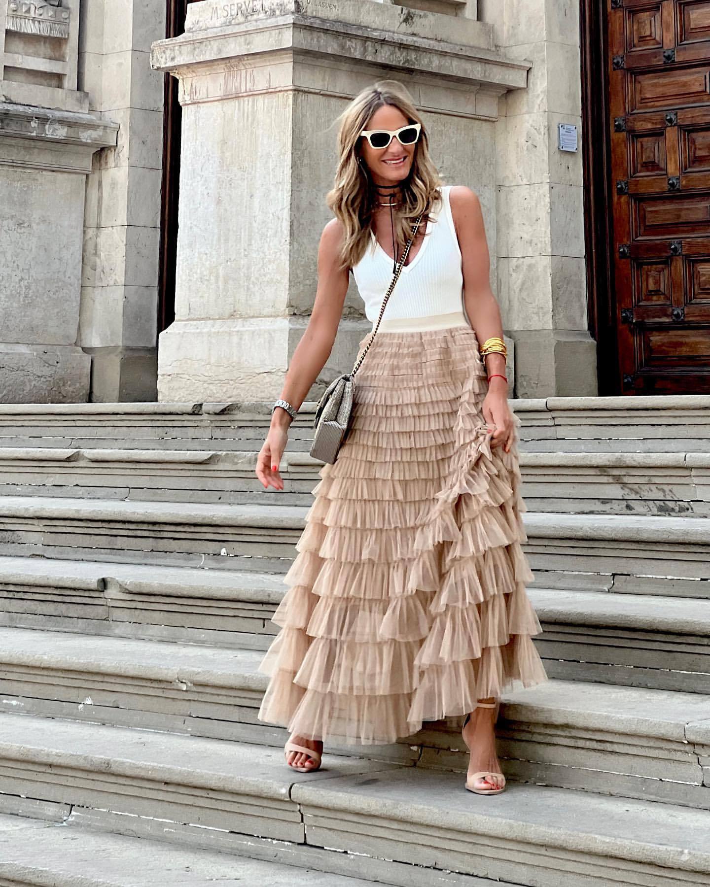 Aurélie | Tulle skirt in A-line shape for Women