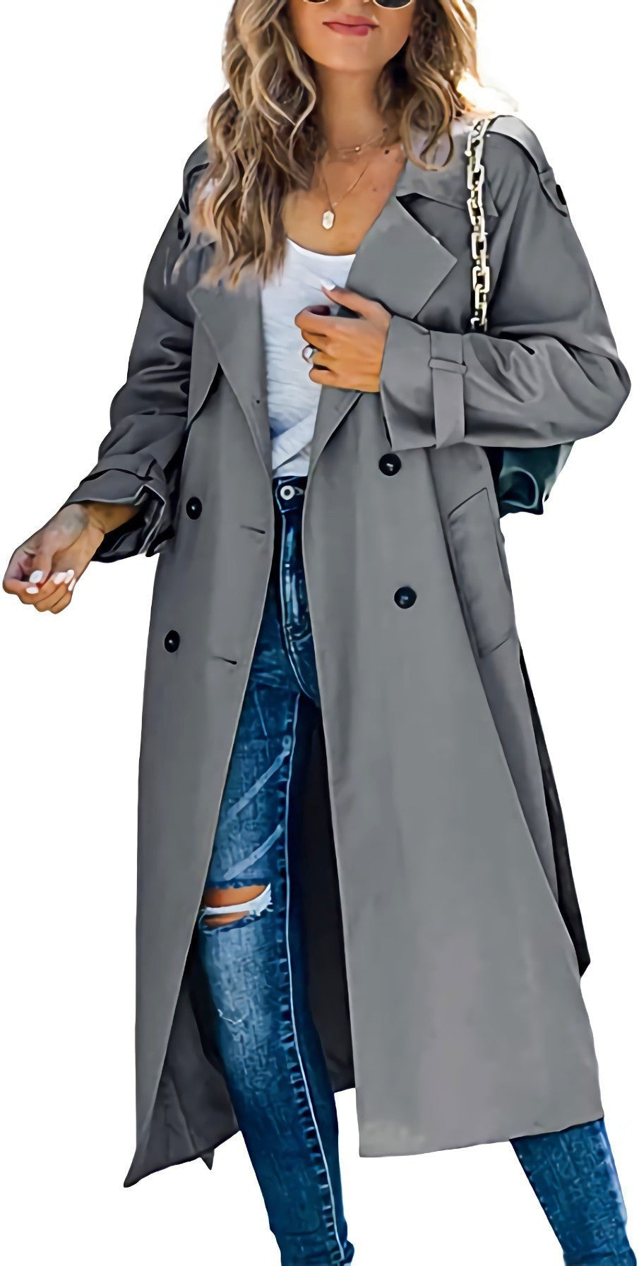 ALVIRA™ | Elegant Trenchcoat for Women in 100% Polyester