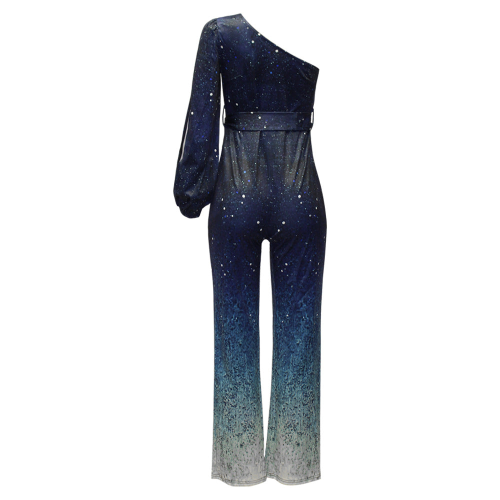 Lunira Disco Jumpsuit | Enaxlet Glamour med 70'er-stemning