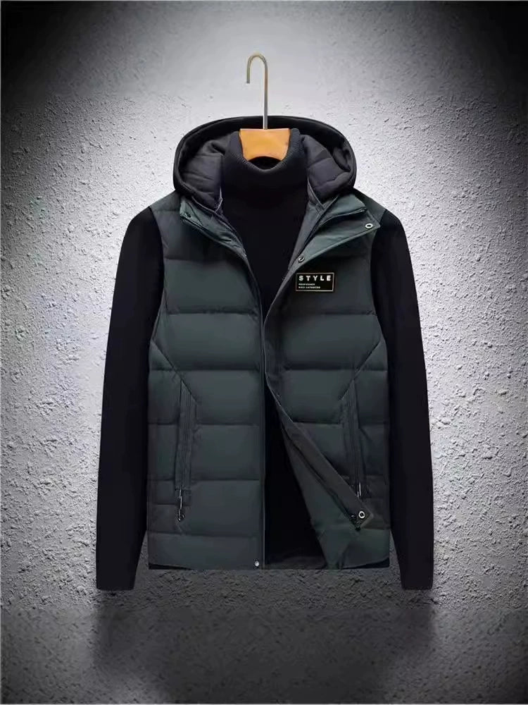 Men's Vest – Quilted and Relaxed – With Hood and Zipper