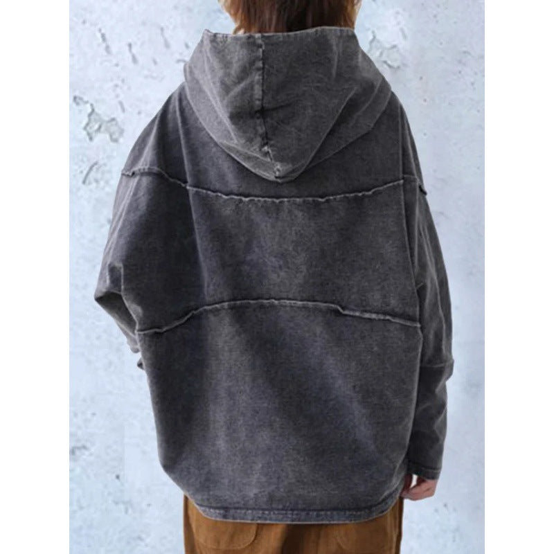Annivelle – Oversize Dam Hoodie i Mjuk Bomullsblandning