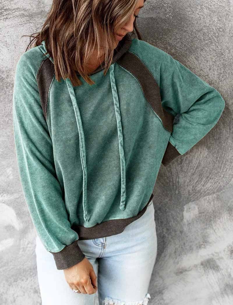 FrostEase™ | Solid Color Hoodie with Drawstring for Women
