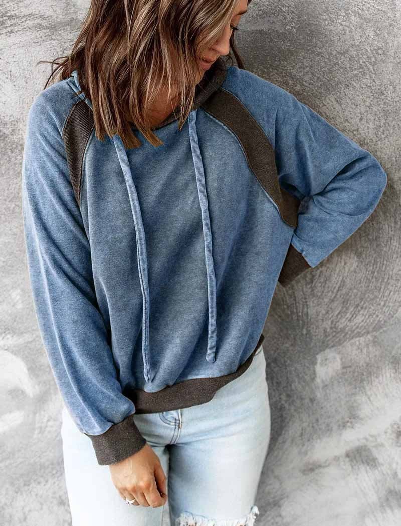 FrostEase™ | Solid Color Hoodie with Drawstring for Women