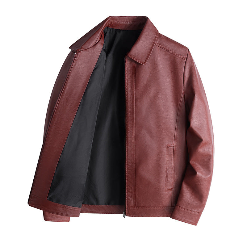 Classic men's jacket – stand-up collar with modern fit and front zipper