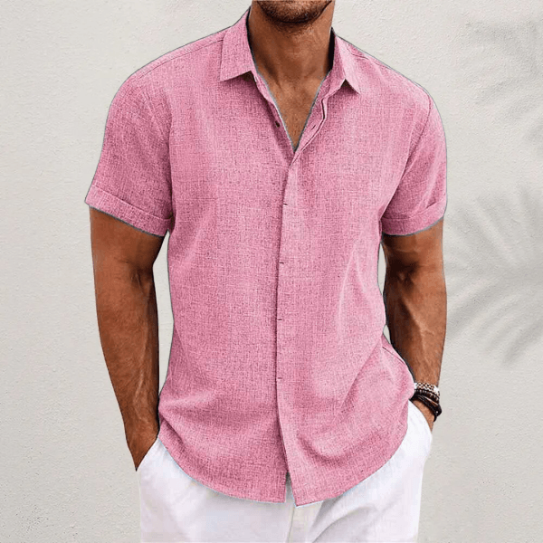 Daniel | Premium cotton shirt with short sleeves and buttons